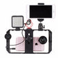 Mobile Phone Video Cage with Three Cold Shoe Mounts and Ergonomic Handle
