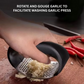 Garlic Press with Lever Action and Ergonomic Handles, Dishwasher Safe