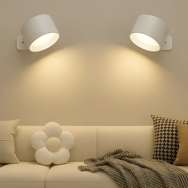 Magnetic Rechargeable Wall Light with 360° Rotation and Touch Controls, USB-C Charging