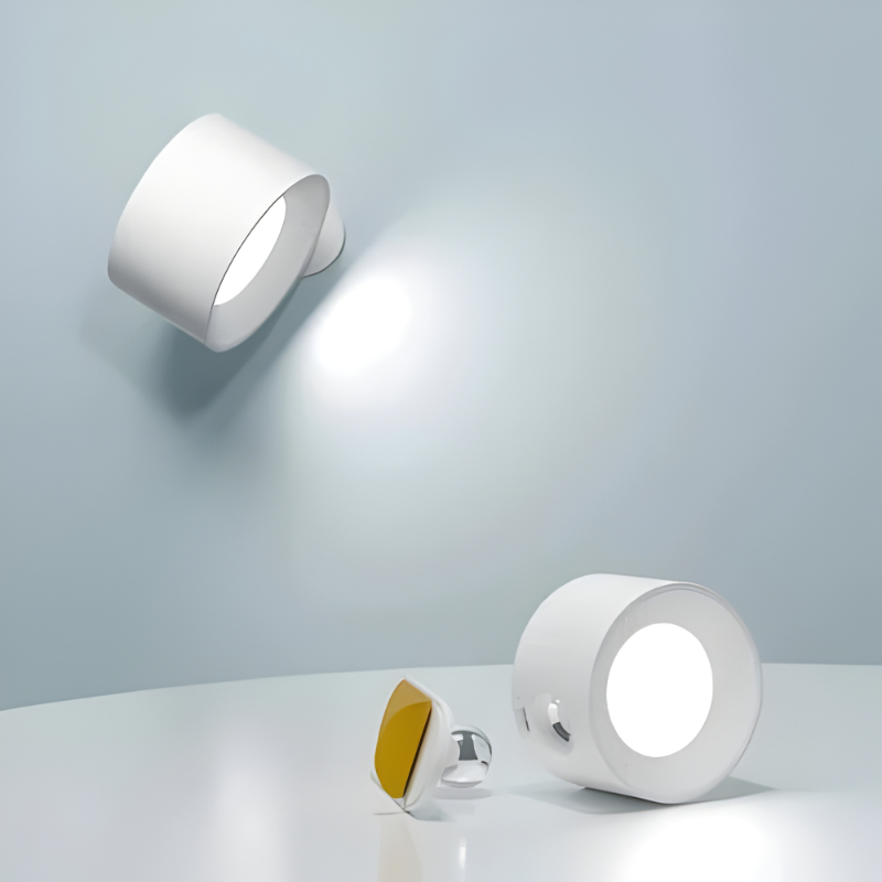 Magnetic Rechargeable Wall Light with 360° Rotation and Touch Controls, USB-C Charging