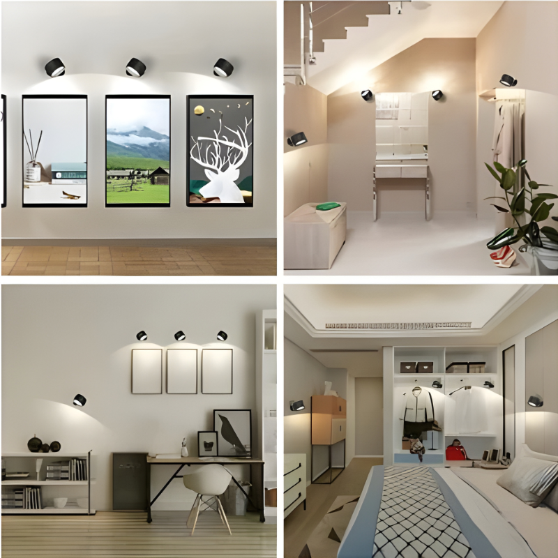 Magnetic Rechargeable Wall Light with 360° Rotation and Touch Controls, USB-C Charging