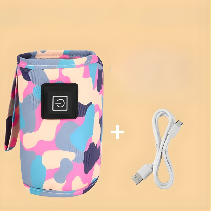 Portable Bottle Warmer with Three Heat Settings and Power Bank Compatible