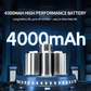 Cordless Car Vacuum with Brushless Motor and 6 Attachments, USB Charging