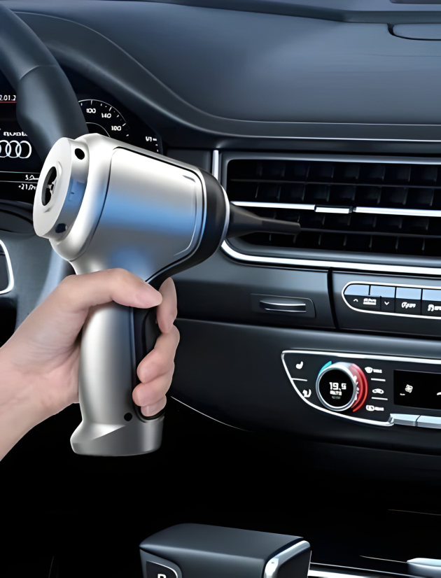 Cordless Car Vacuum with Brushless Motor and 6 Attachments, USB Charging