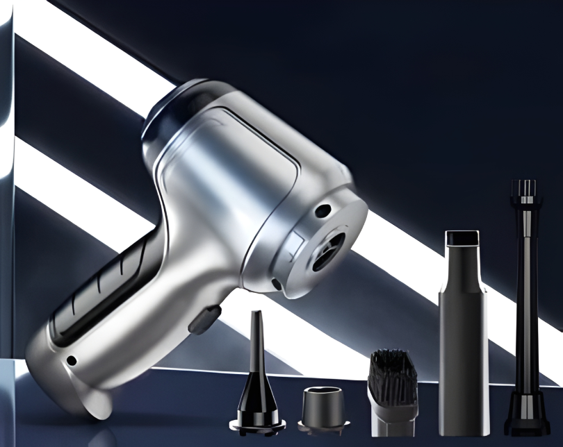 Cordless Car Vacuum with Brushless Motor and 6 Attachments, USB Charging