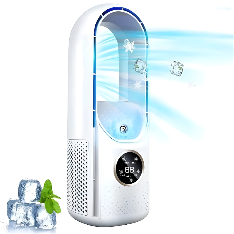 Portable Air Conditioner with Bladeless Cooling and Quiet Operation for Bedrooms