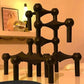 Modern Molecular Metal Candle Holder, Nordic Inspired Silver Centerpiece for Elegant Interiors
