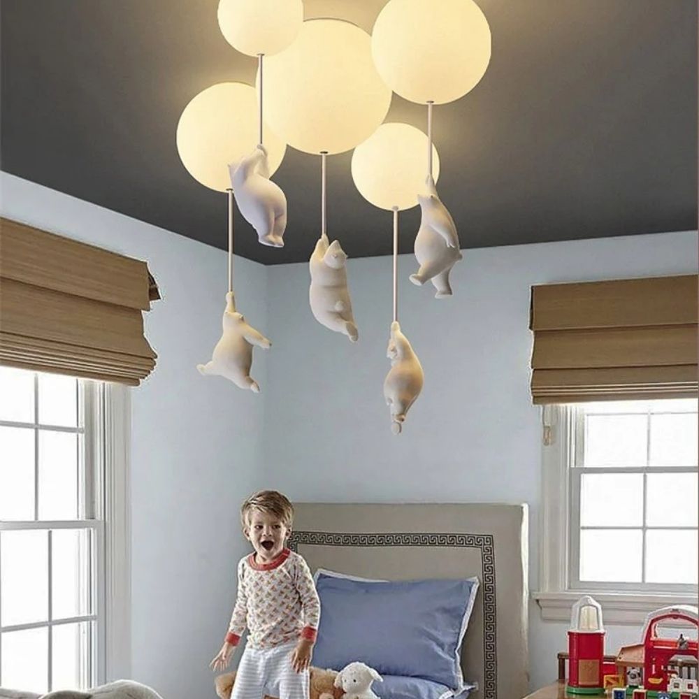 Balloon Bear Ceiling Light for Kids Room