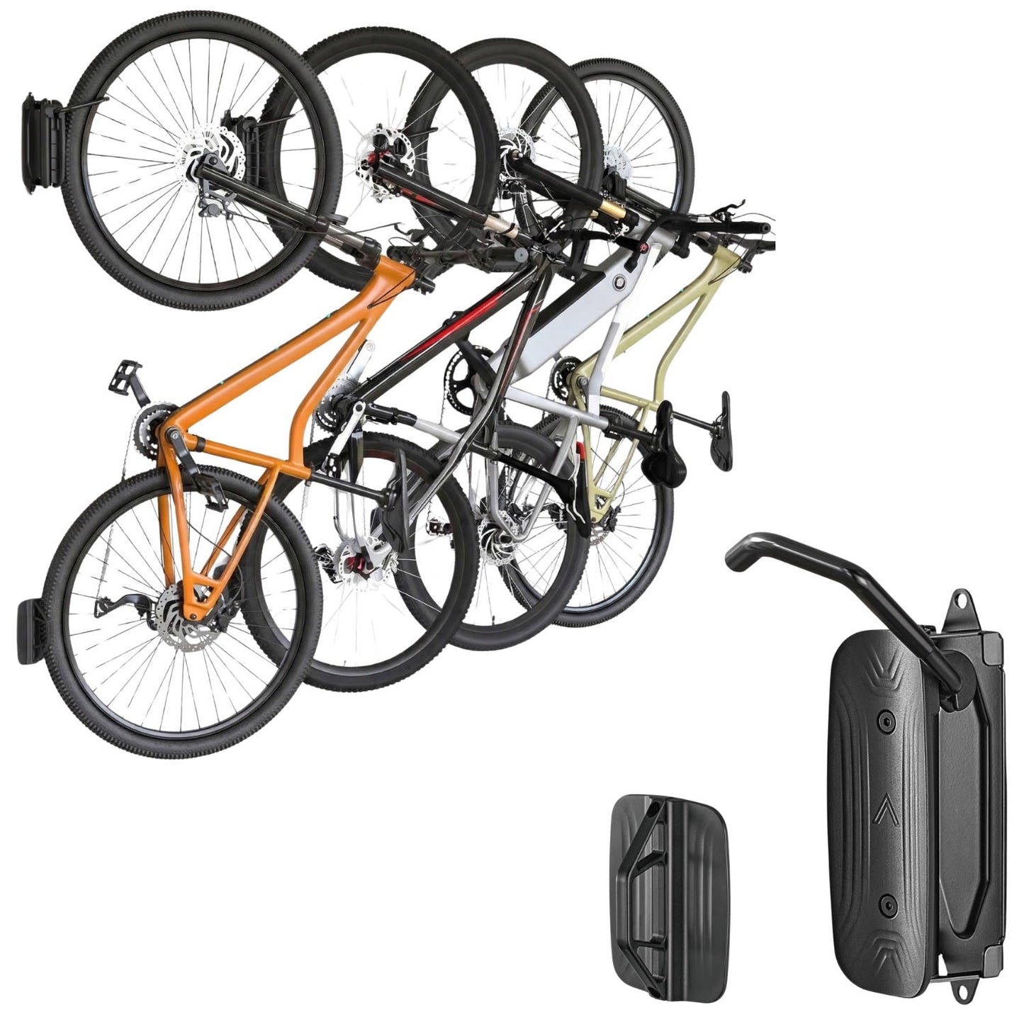 Bike Wall Mount, Bike Hangers for Garage, Space Saving Vertical Bike Rack, Sturdy Bike Storage Rack Holds Up to 66lbs, Easy to Install