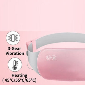 Wearable Menstrual Heating Pad with 3 Heat Settings and Vibration Massage, Waist Wrap