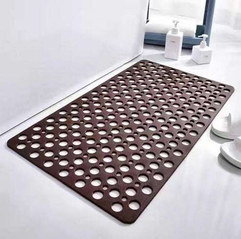 Textured Shower Mat with Antibacterial Treatment and Non-Slip Grip All Vera Mart