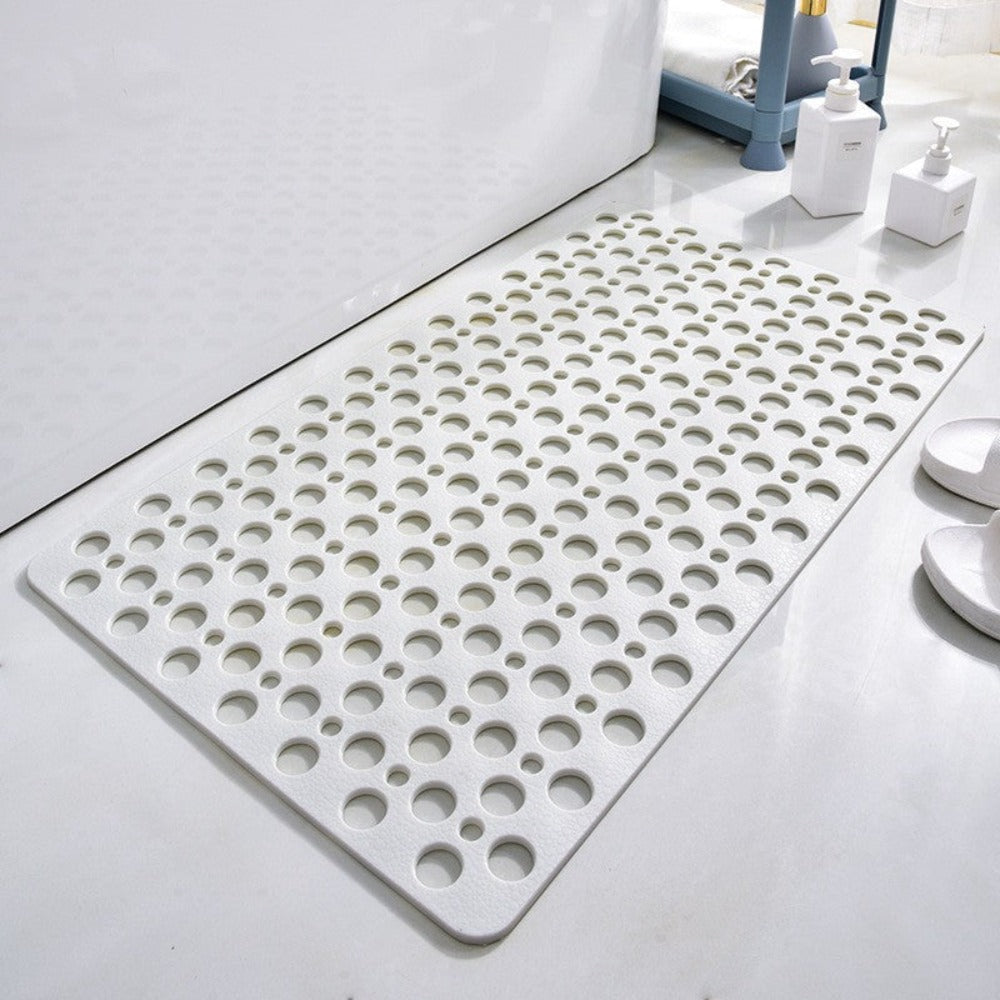 Textured Shower Mat with Antibacterial Treatment and Non-Slip Grip All Vera Mart