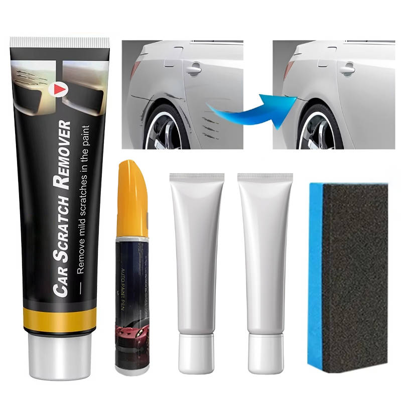 Scratch Repair Kit with Color-Blending Cream and Ergonomic Applicator, High Gloss Finish