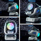 Automatic Bubble Machine with 150-Degree Rotation and 9-Color LED Lighting