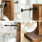 Hydroponic Plant Propagation Vase with Wooden Frame and Clear Glass Containers