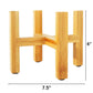 Wood Plant Pot Tray with Water Catchment Design for Indoor and Outdoor Use