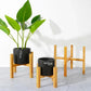 Wood Plant Pot Tray with Water Catchment Design for Indoor and Outdoor Use