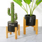 Wood Plant Pot Tray with Water Catchment Design for Indoor and Outdoor Use