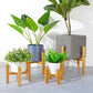 Wood Plant Pot Tray with Water Catchment Design for Indoor and Outdoor Use