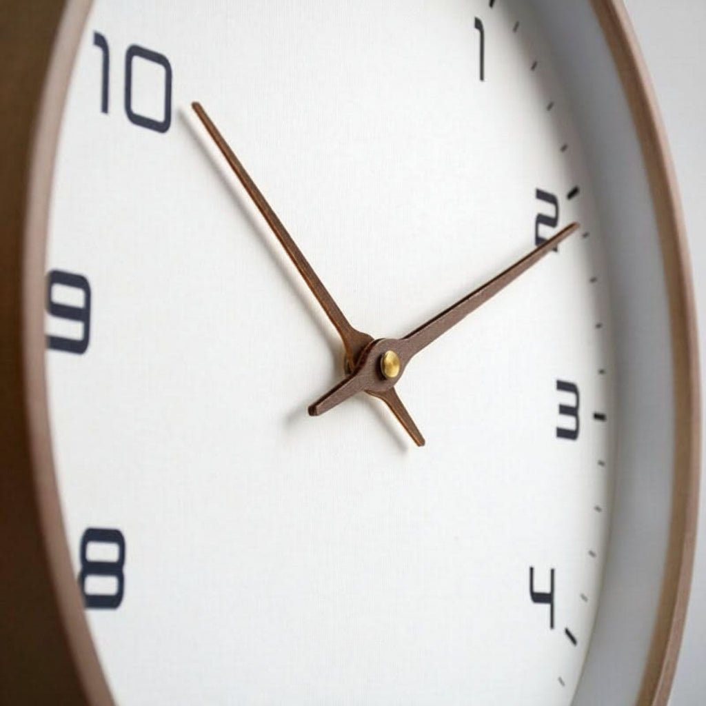 Wooden Wall Clock Minimalist Scandinavian Design Home Decor - LICHTZOONE