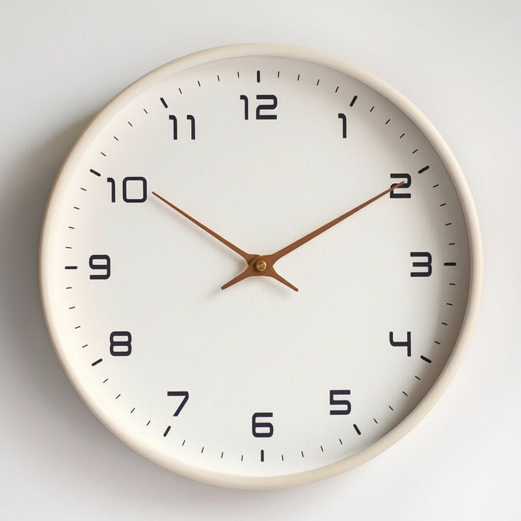Wooden Wall Clock Minimalist Scandinavian Design Home Decor - LICHTZOONE