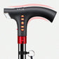 Adjustable Walking Stick with LED Flashlight and Built-In Radio, Collapsible