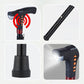 Adjustable Walking Stick with LED Flashlight and Built-In Radio, Collapsible