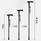 Adjustable Walking Stick with LED Flashlight and Built-In Radio, Collapsible