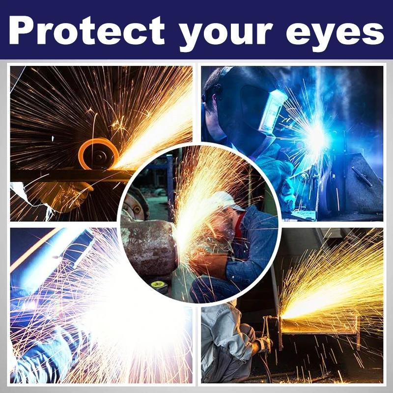 Auto Darkening Welding Goggles with Solar Power and UV Protection