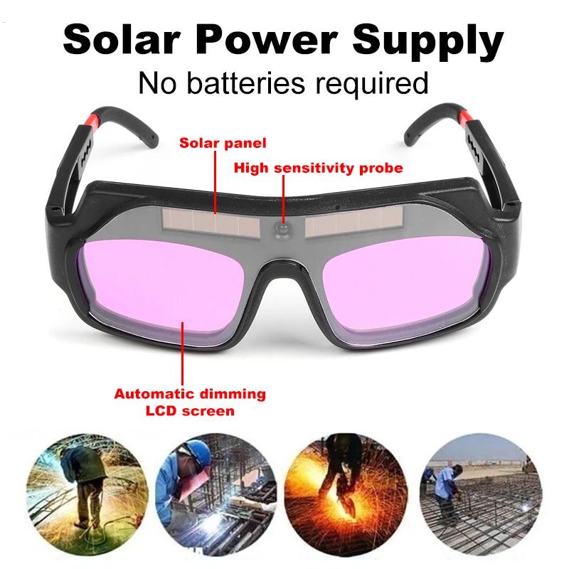 Auto Darkening Welding Goggles with Solar Power and UV Protection