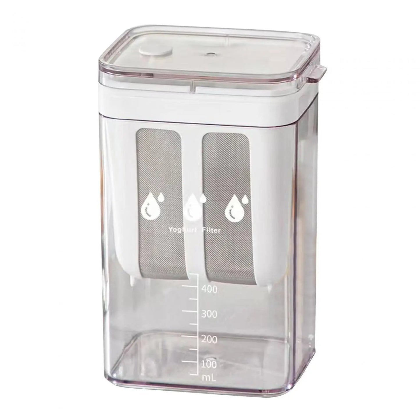 Greek Yogurt Strainer with Steel Mesh Basket and Collection Container, 1100ml