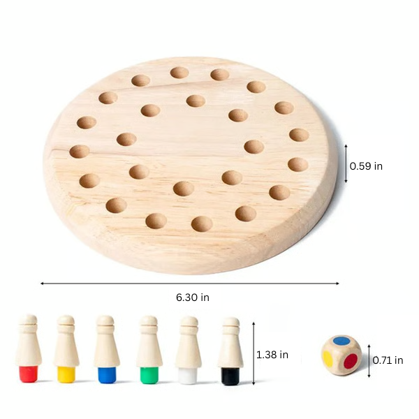 Wooden Memory Match Stick Game Montessori Educational Toy for Kids and Adults