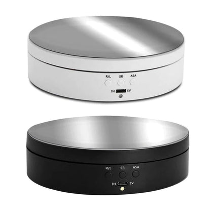 Motorized Product Display Stand with Three Rotation Speeds and Adjustable Angles