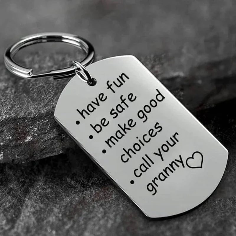 Reminder To Do Things Stainless Steel Keychain Gift