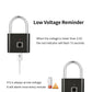 Fingerprint Padlock with App Control and 10-Print Storage, 6-Month Battery