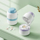 Pill Splitter with Stainless Steel Blade and Storage Compartments, Safety Lock