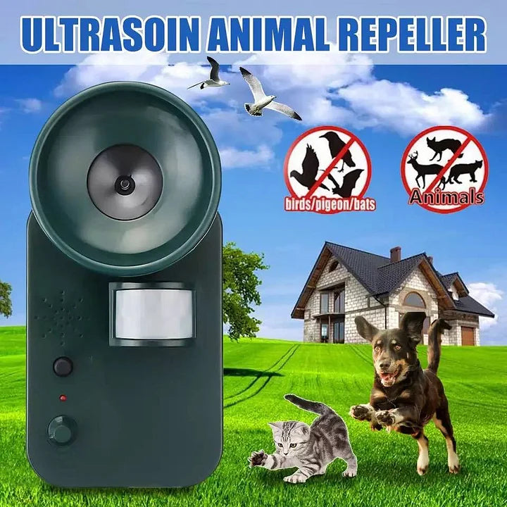 Ultrasonic Pest Repeller with Motion Sensor and Adjustable Frequency, 5000 Square Foot Coverage