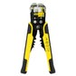 Self-Adjusting Wire Stripper with Cable Cutter and Terminal Crimper