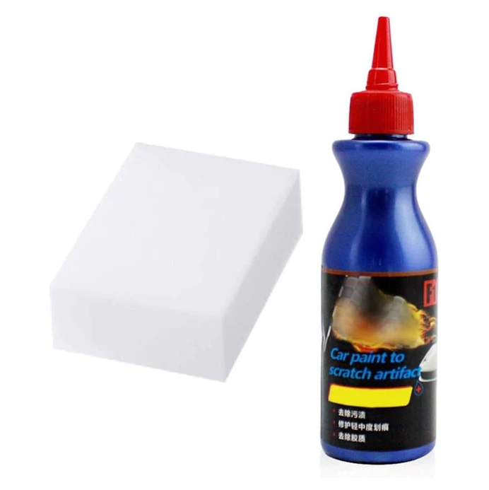 Car Scratch Remover with Gloss Restoring Polish and Foam Applicator, 5.07 oz Microfiber Kit