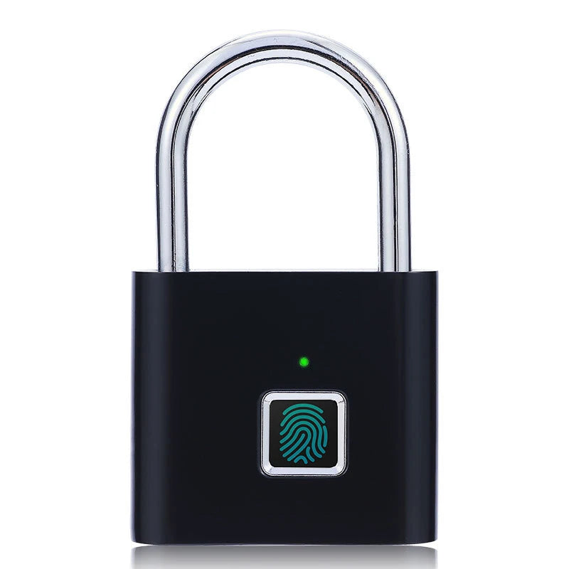 Fingerprint Padlock with App Control and 10-Print Storage, 6-Month Battery
