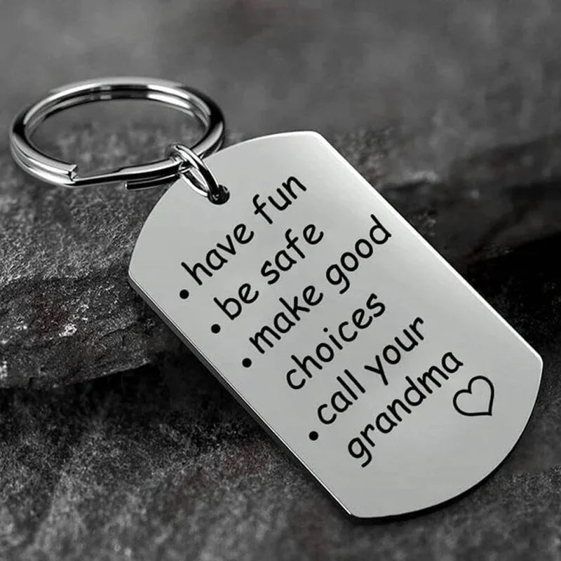 Reminder To Do Things Stainless Steel Keychain Gift