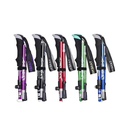 Adjustable Trekking Poles, Foldable Telescopic Hiking Pole