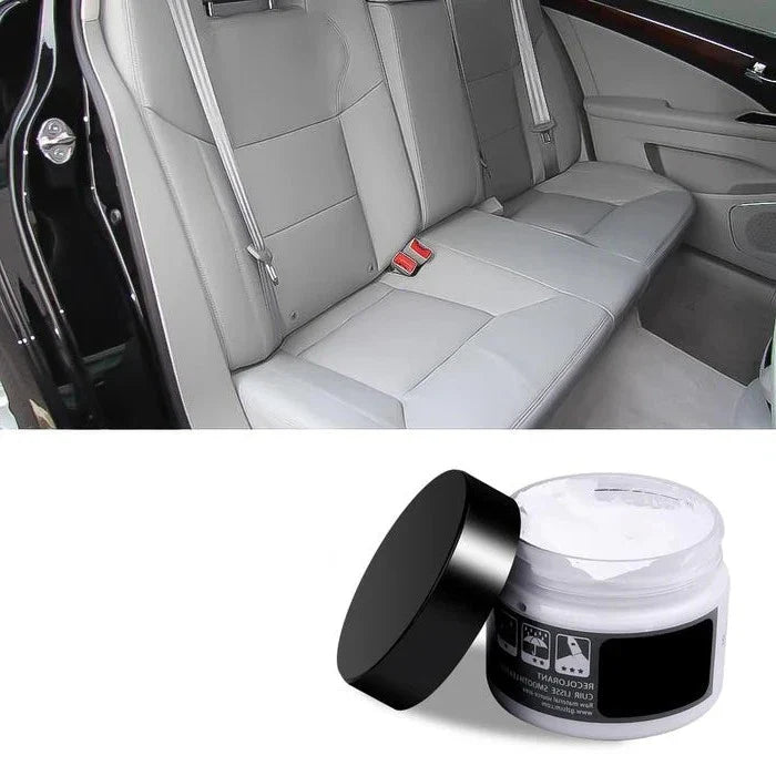 Leather Repair Kit with Gel Compound and Backing Patch, Spatula, Mixing Card