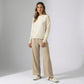 Womens Teddy Mule Slippers with Adjustable Buckle and Supportive Sole