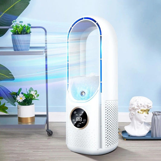 Portable Air Cooler with 90 Degree Oscillation and LED Display, 300ml Tank