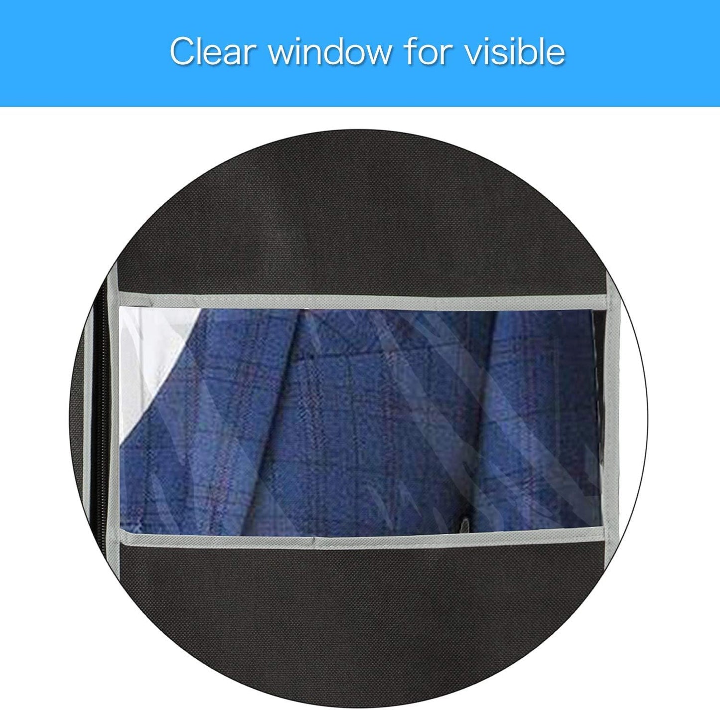 Garment Storage Covers 10 Pack with Full Length Zipper and Clear Window