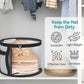 Clear Hat Storage Organizer with Dual Zipper and Reinforced Handles for 5-7 Wide Brim Hats