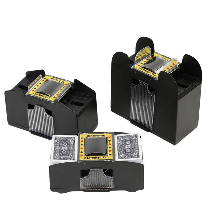 Motorized Card Shuffler with Dual Power and Multi Deck Capacity