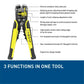 Self-Adjusting Wire Stripper with Cable Cutter and Terminal Crimper