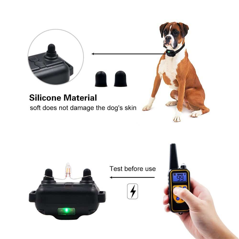 Remote Dog Training Collar with 800M Range and 99 Intensity Levels, Waterproof